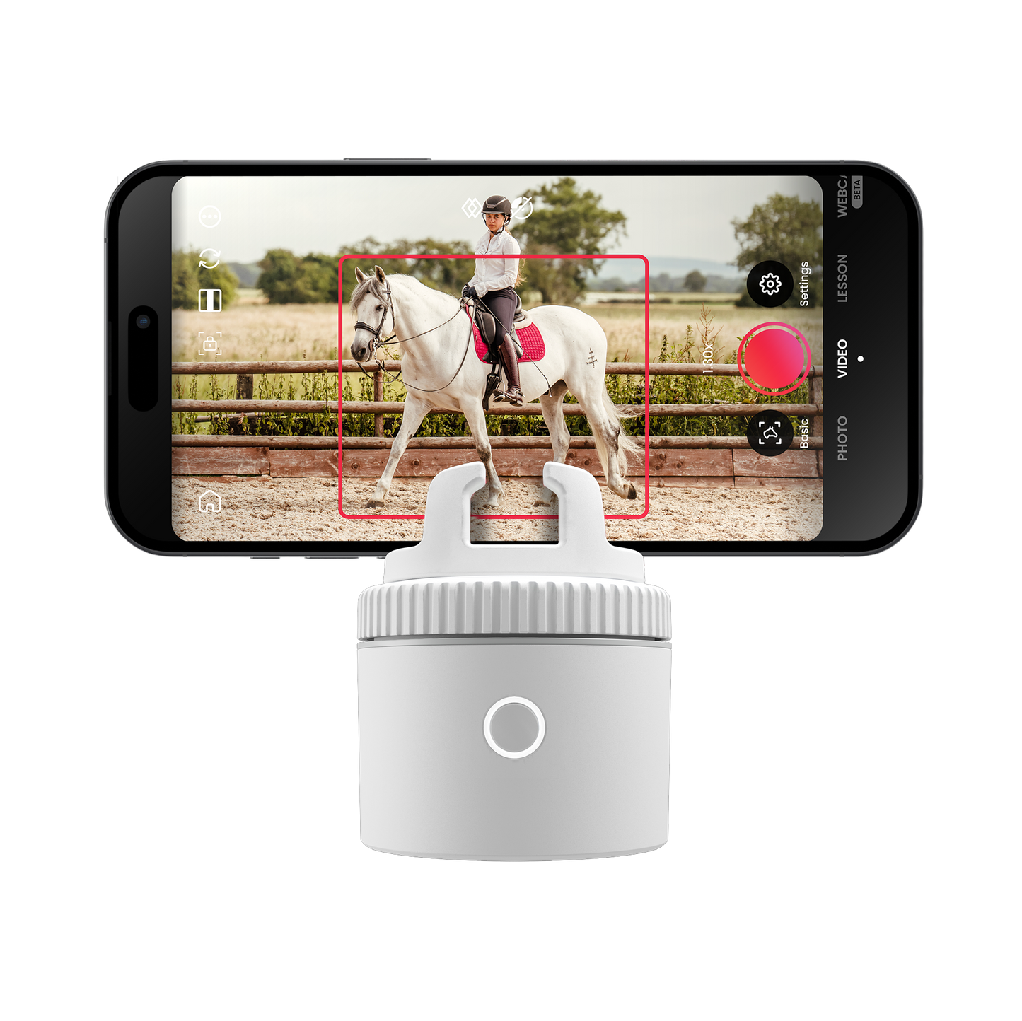 Pivo Equestrian Lite Pack with 360° horse tracking, beginner-friendly and compact design.